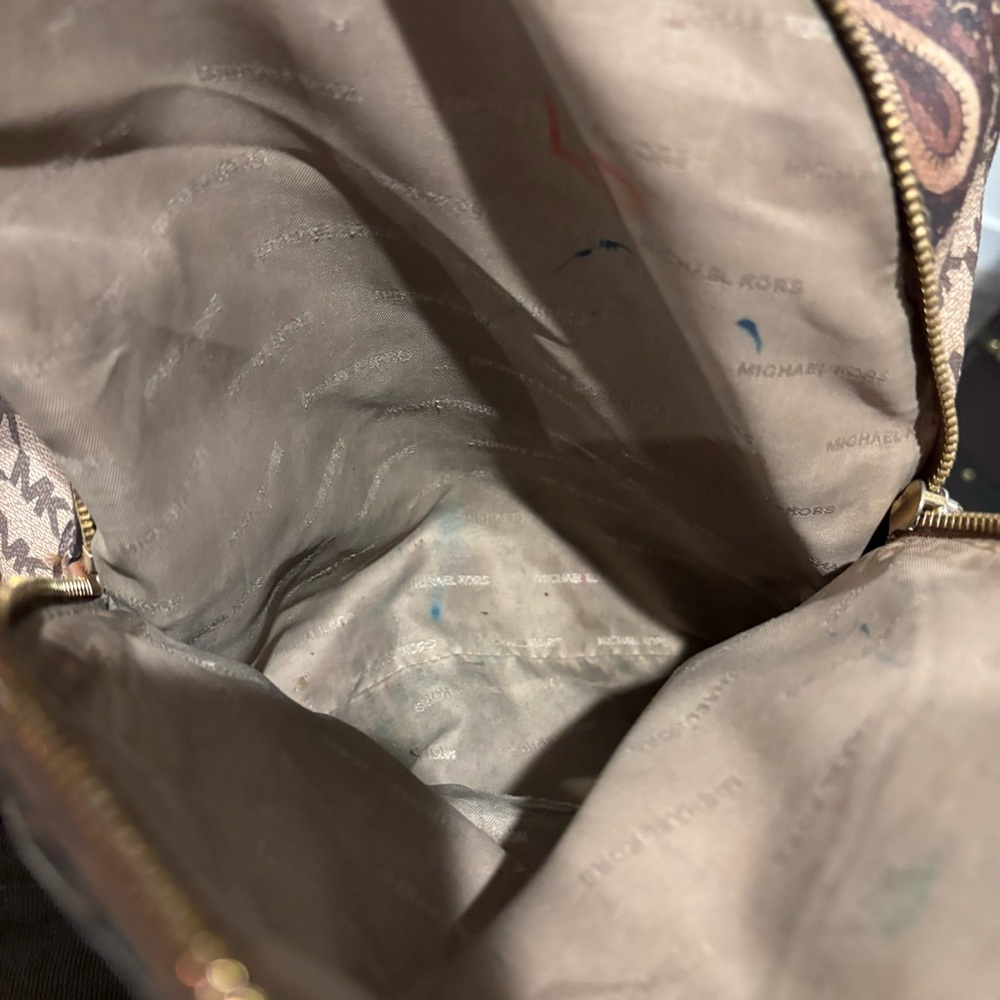 Michael Kors paisley printed canvas and leather backpack - Picture 14 of 14